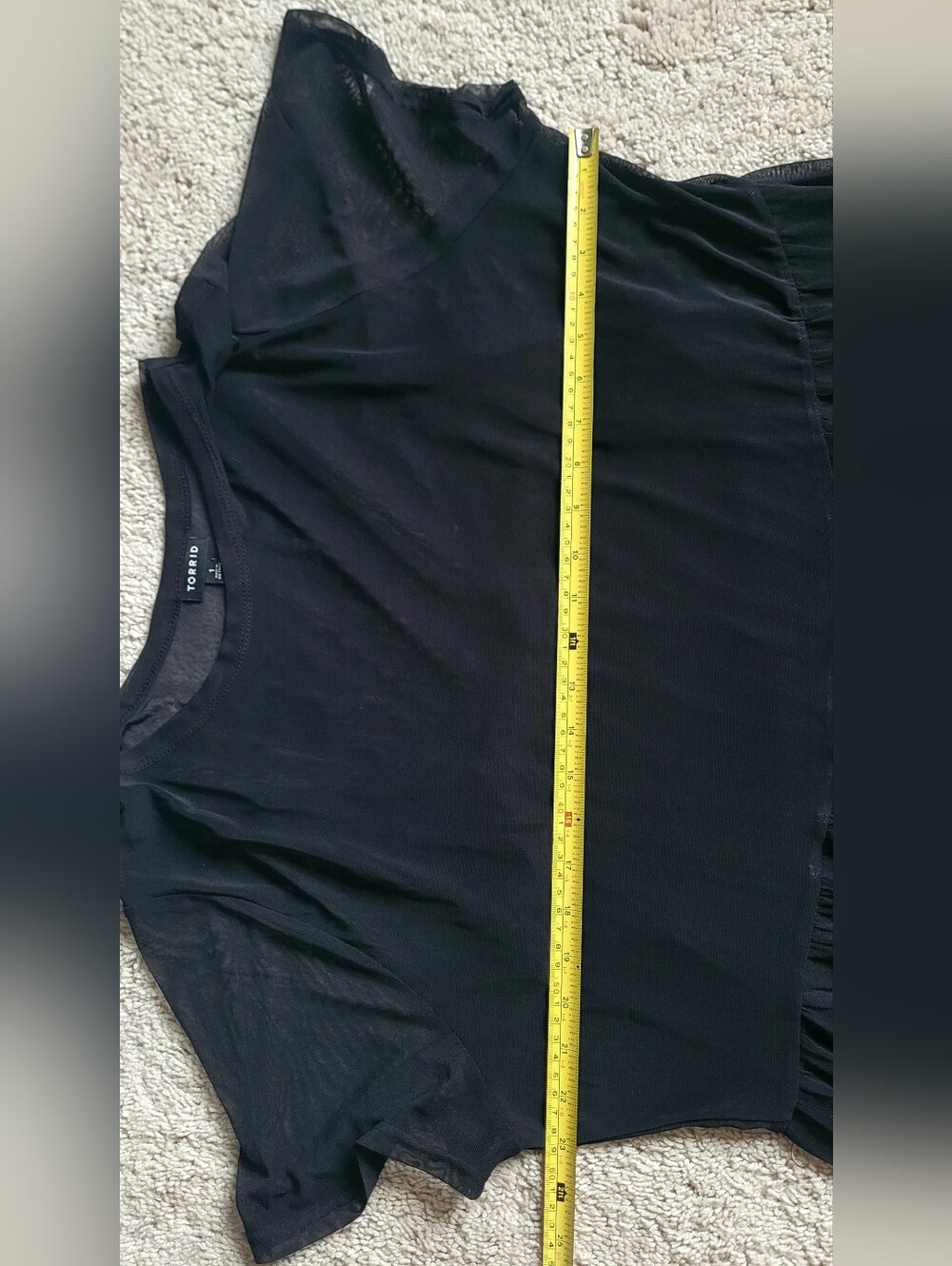 TORRID BLACK MESH, LINED DRESS, size 1x - Picture 8 of 10